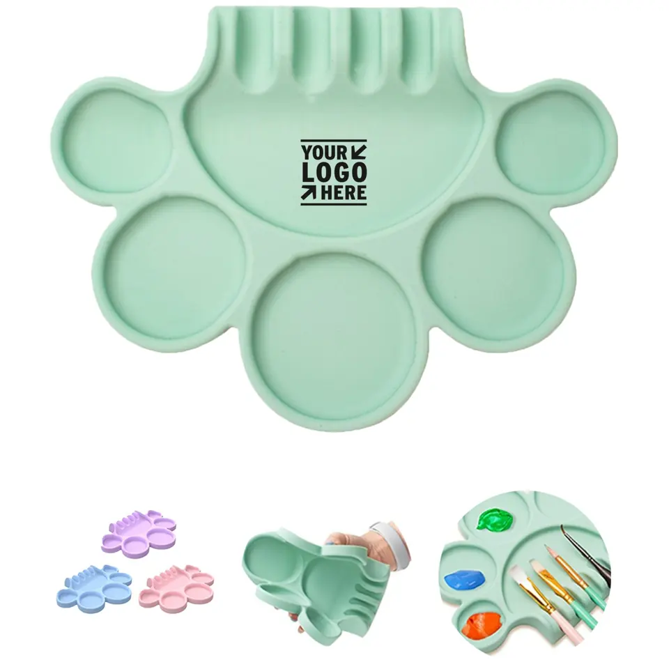 Kids' Art Palette with Brush Organizer