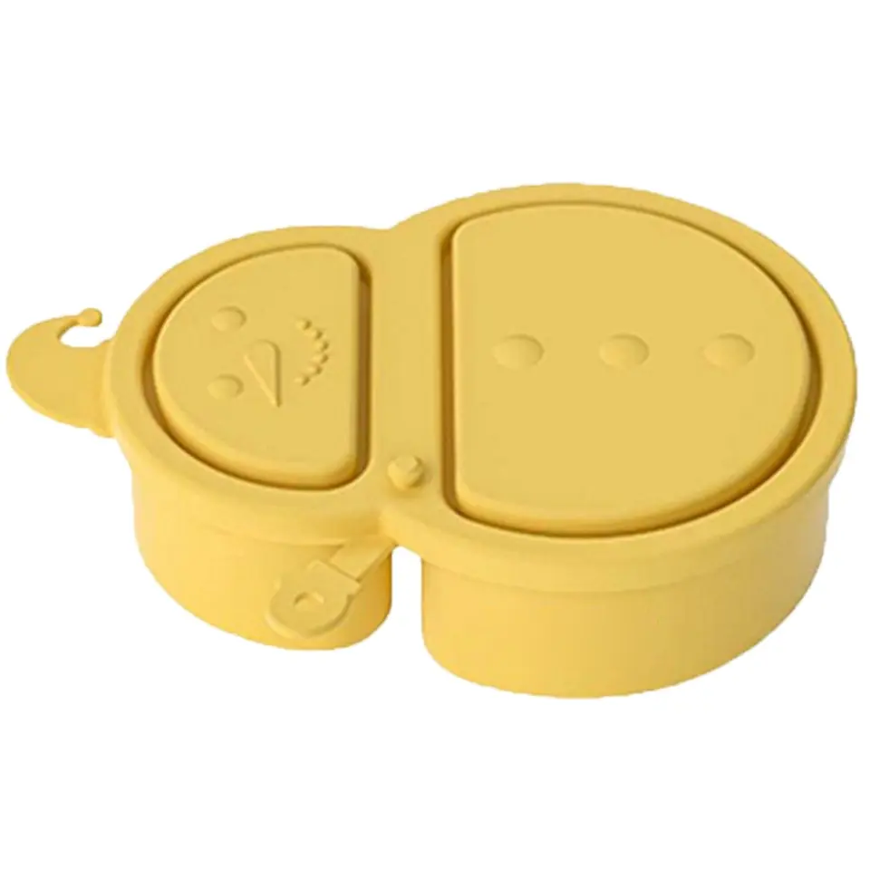 Dual-Compartment Silicone Food Container 2