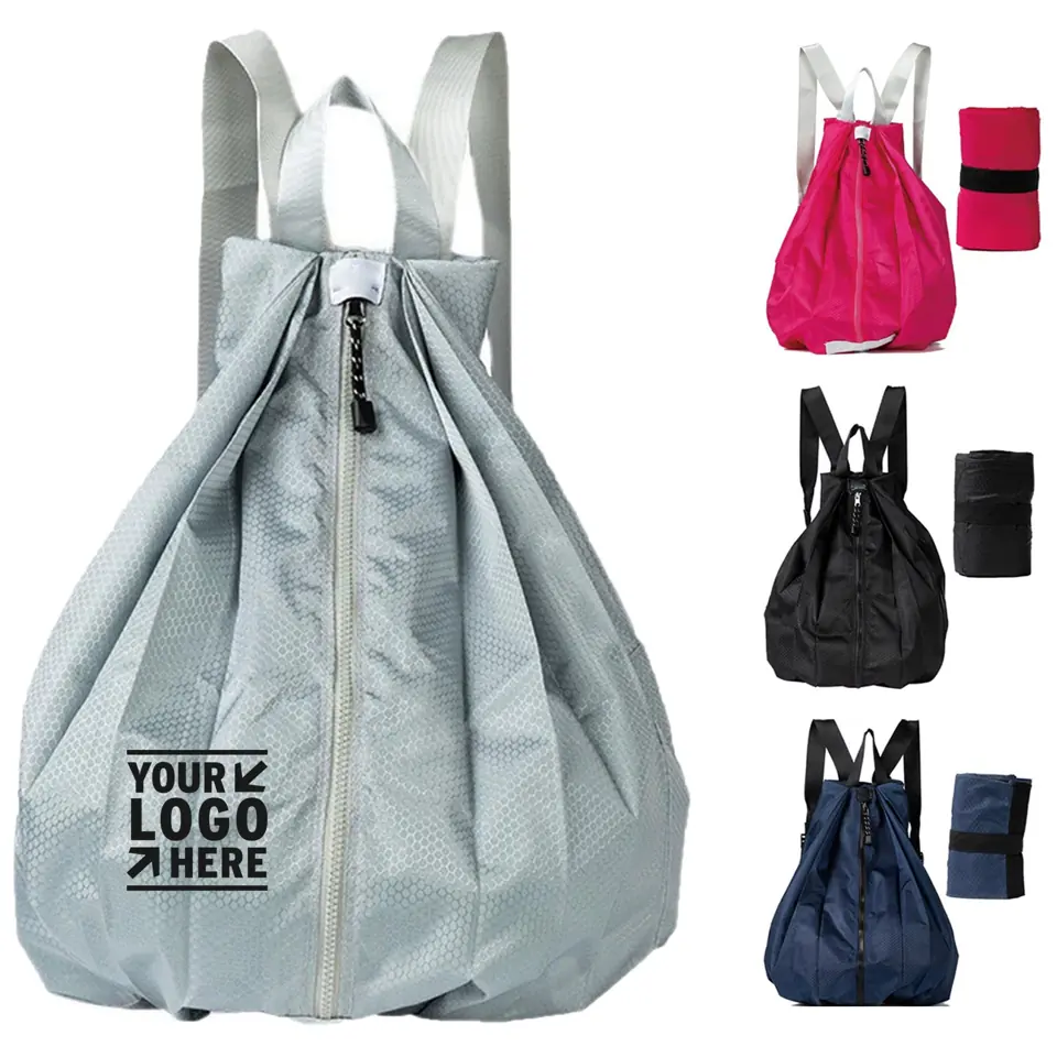 Compact Roll-Up Travel Backpack