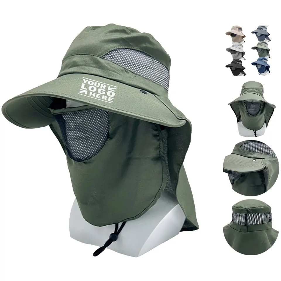 Outdoor Sun Protection Hat with Face Shield