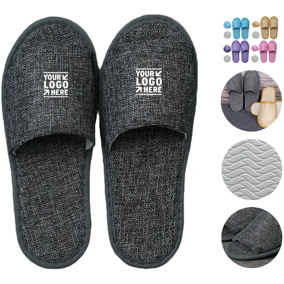 Elegant Comfort Linen Slippers