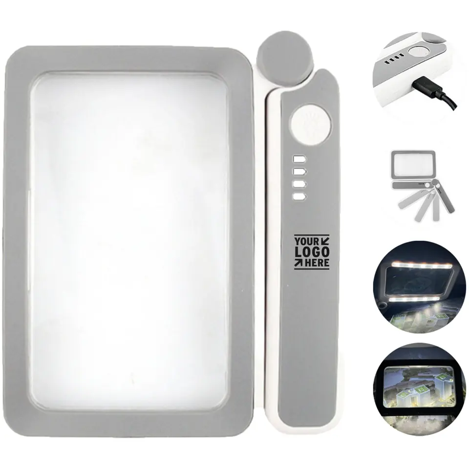 Foldable Illuminated Magnifying Tool