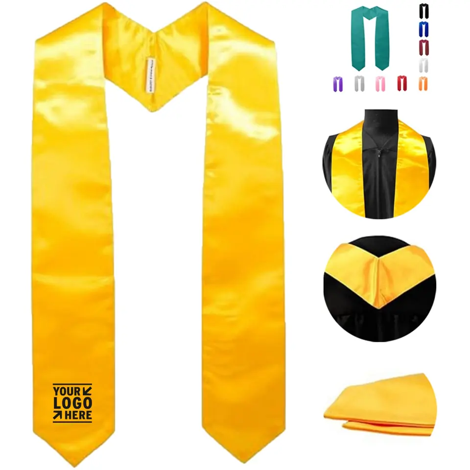 Elegant Graduation Satin Stole