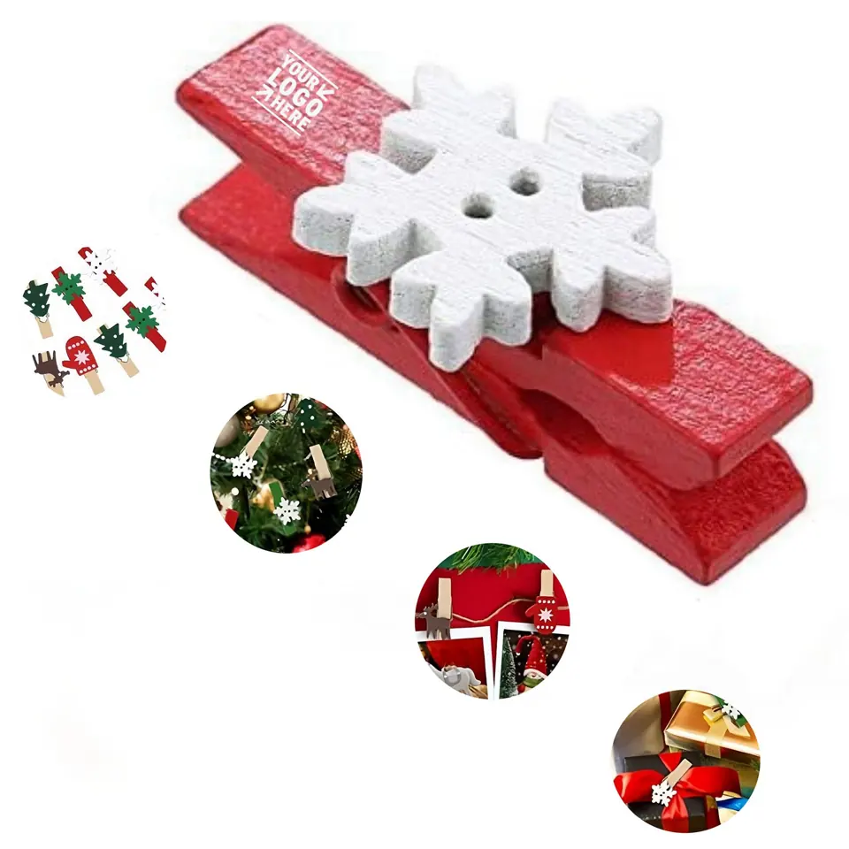 Festive Wooden Pegs