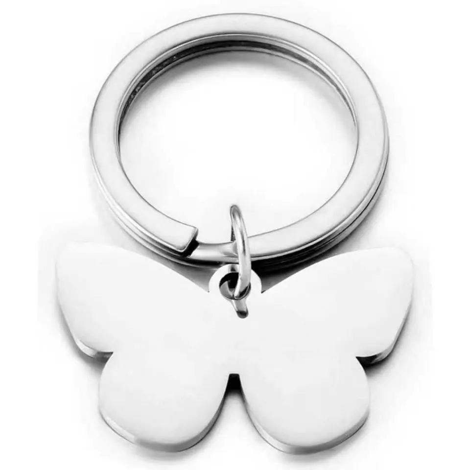 Elegant Butterfly Pet ID Keychain 2