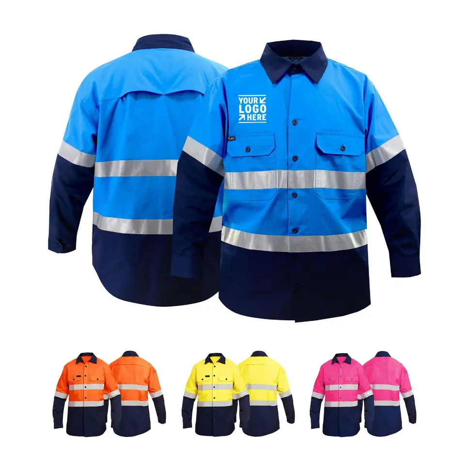 Reflective Cotton Work Shirt