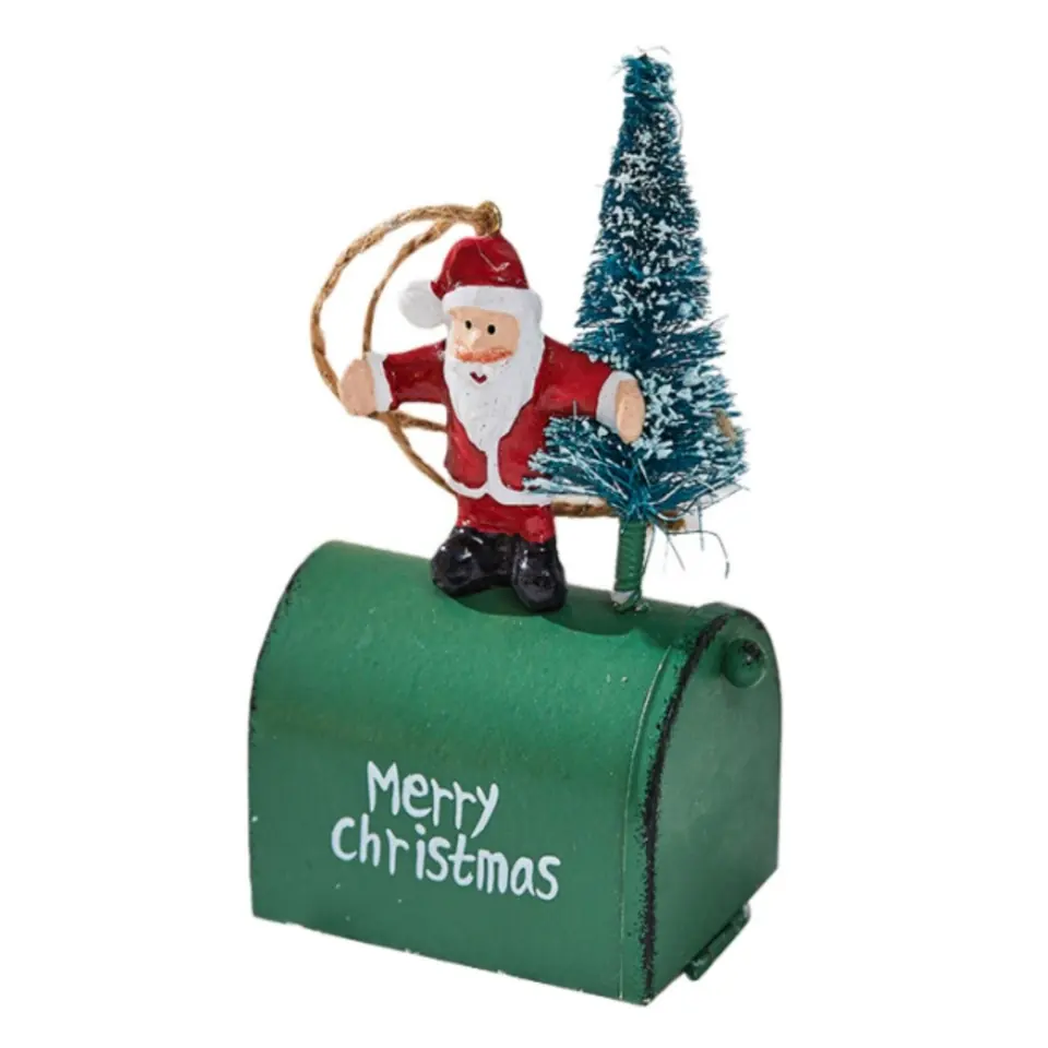 Festive Holiday Mailbox Ornament 2