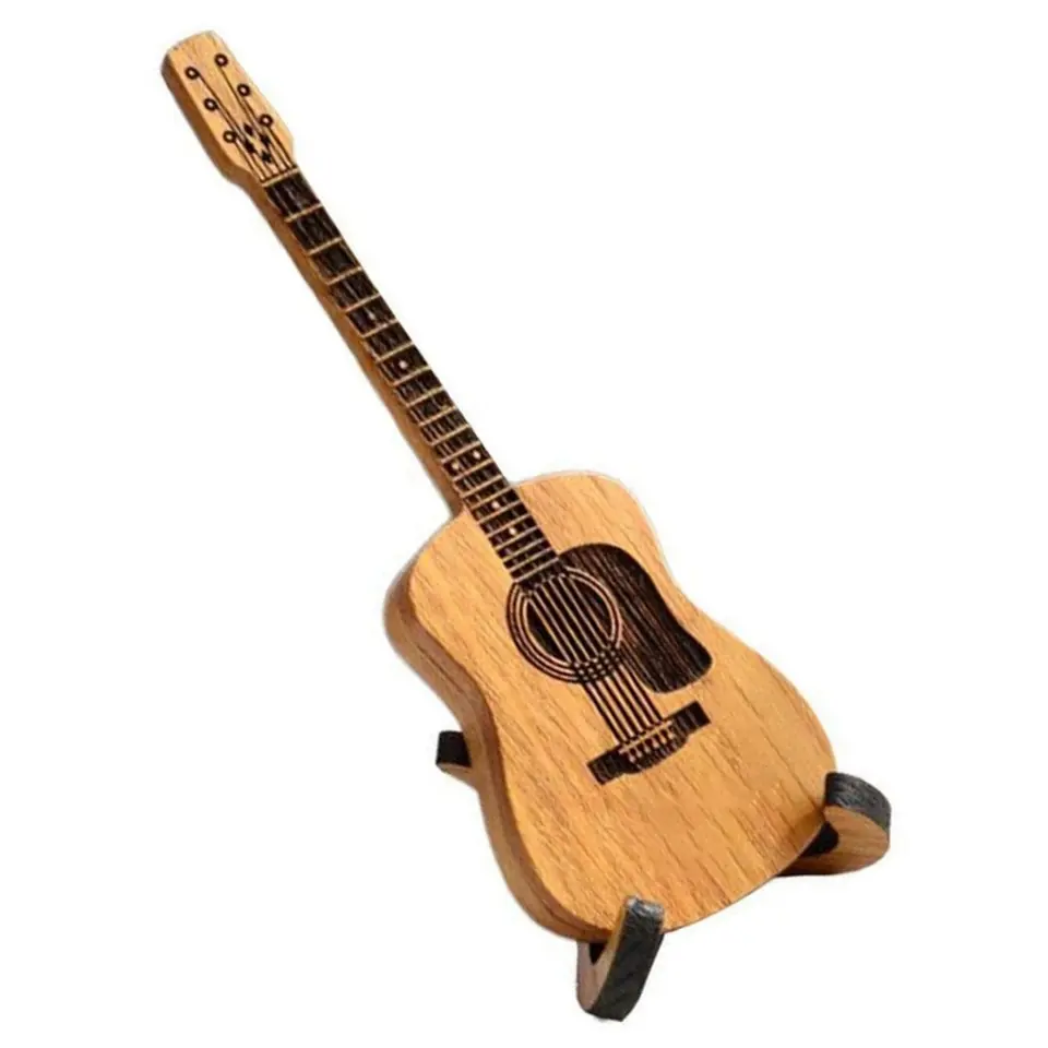 Wooden Guitar Pick Storage Box with Display Stand 2