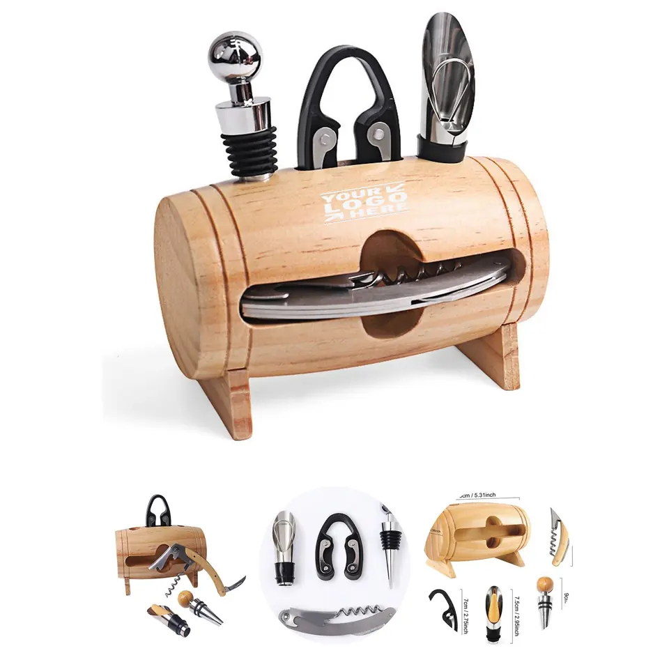 Premium Wooden Wine Accessory Collection