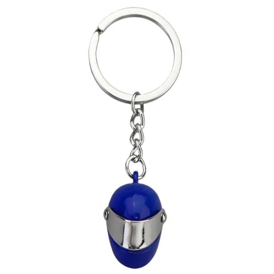 Miniature Motorcycle Helmet Keychain 2