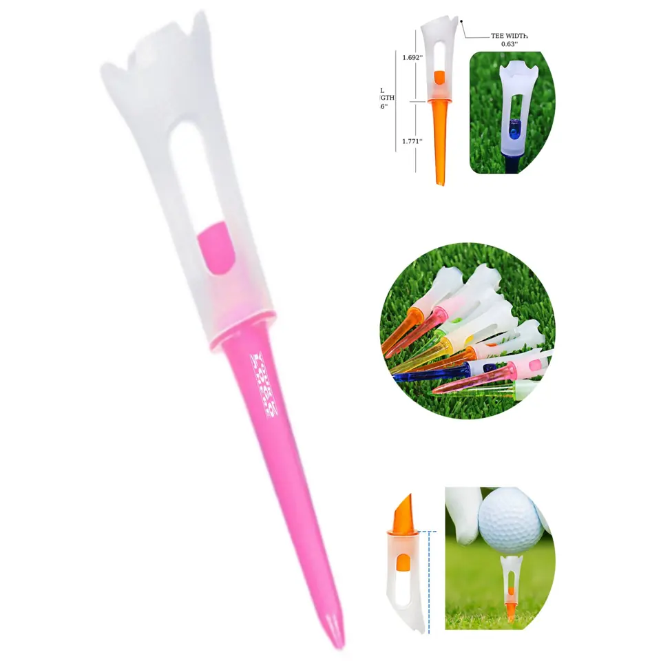 Flexible Golf Tee with Height Control
