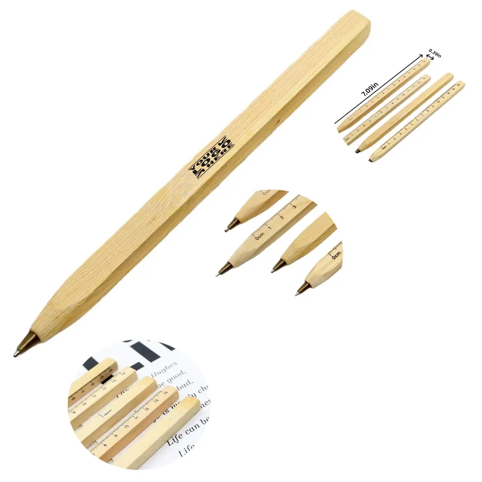 EcoWood Ruler Pen