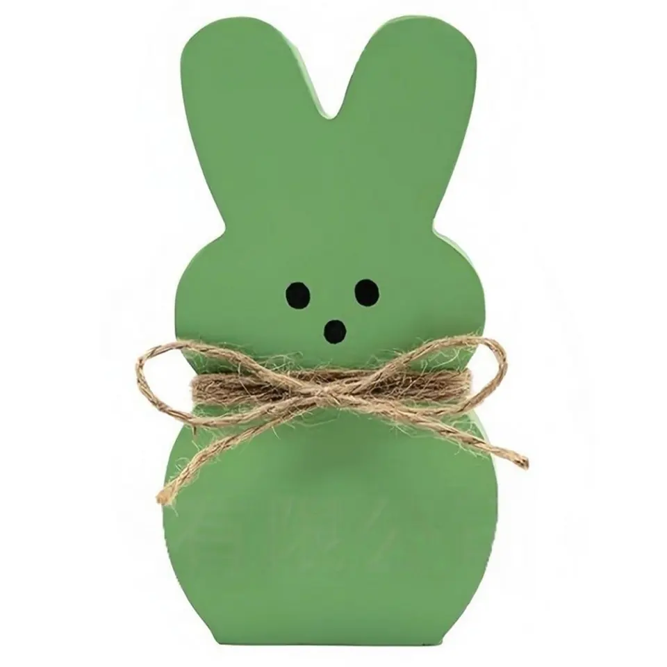 Spring Bunny Wooden Ornament 2