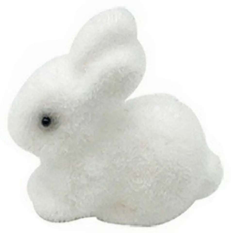 Springtime Flocked Bunny Decorations 2