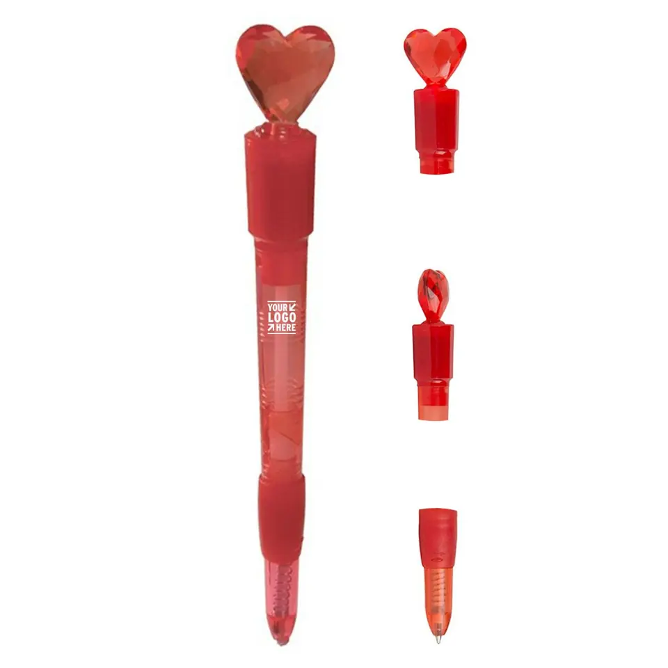 Glowing Heart Ballpoint Pen