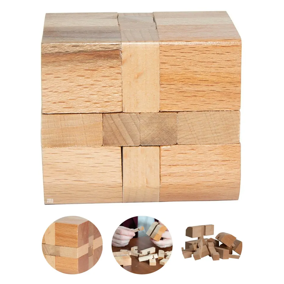 Geometric Wooden Brain Teaser