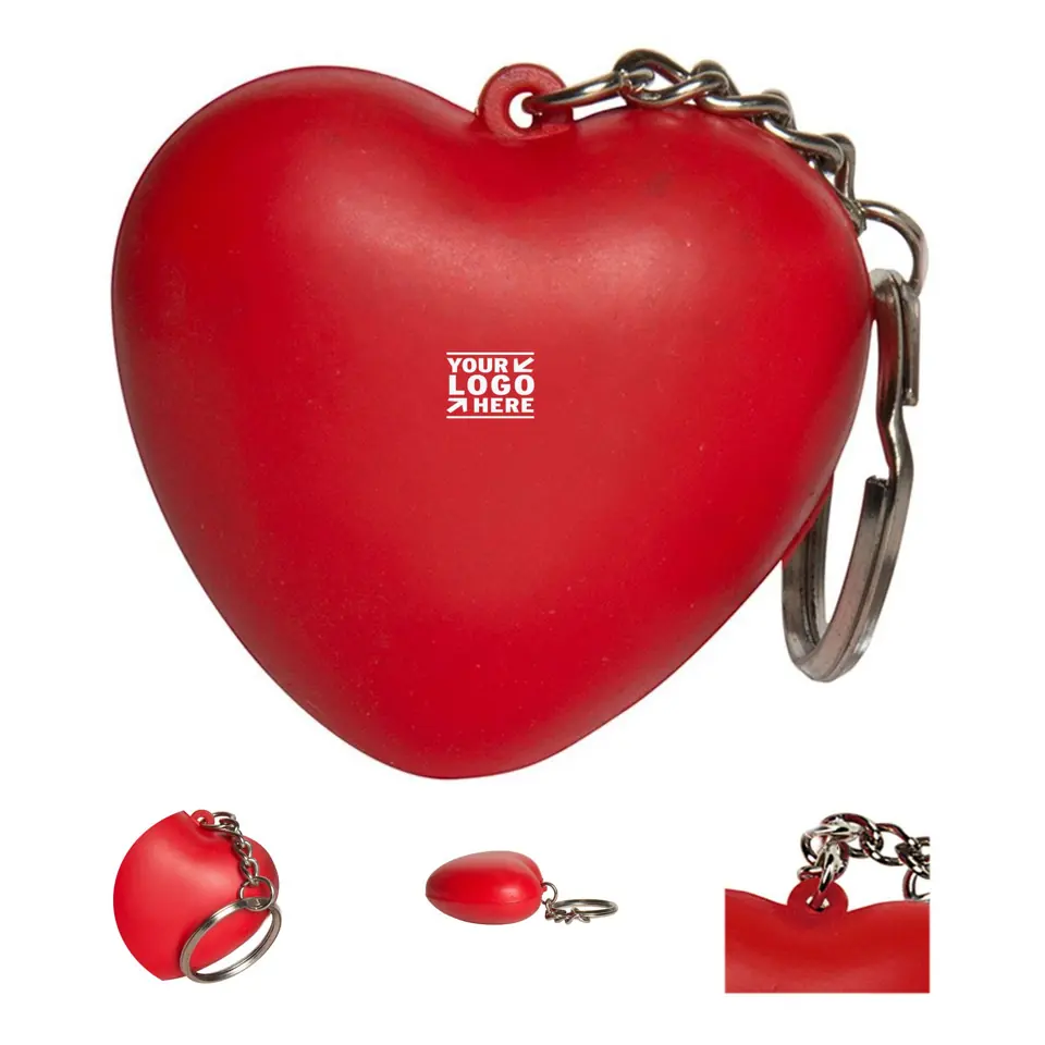 Heart-Shaped Stress Relief Keychain