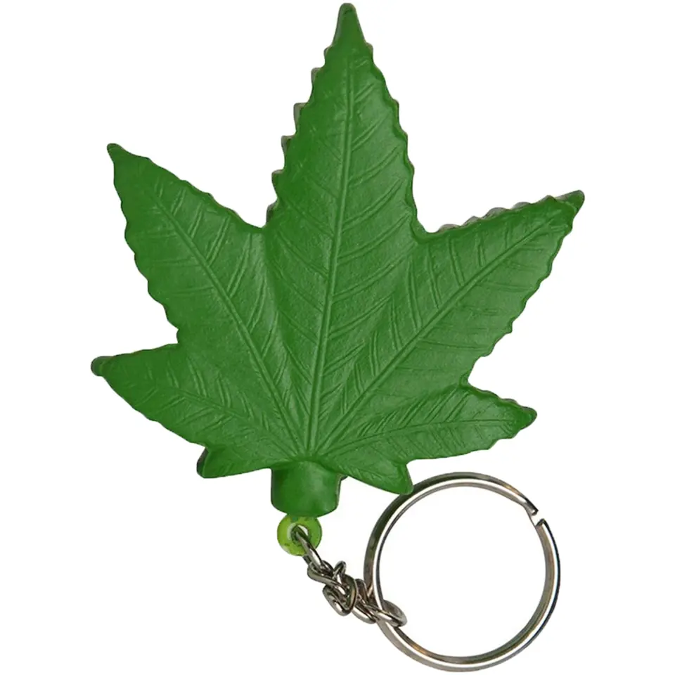 Leaf-Shaped Stress Relief Keychain 2