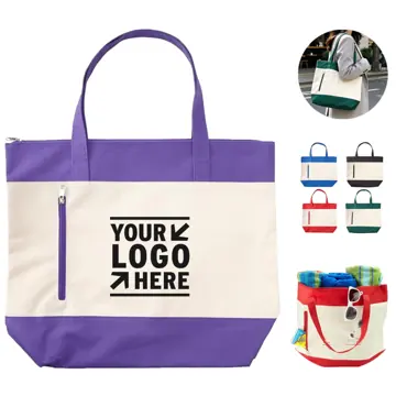 Coastal Zipper Tote