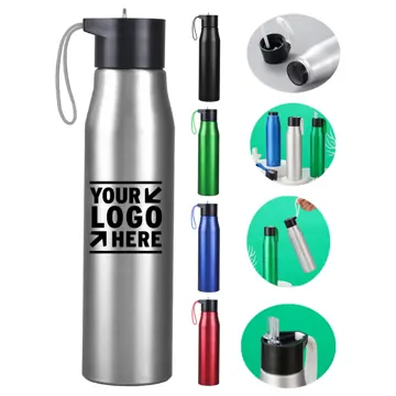 Eco-Friendly Aluminum Water Bottle with Silicone Grip