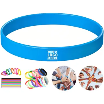 Customizable Colorful Silicone Wristbands