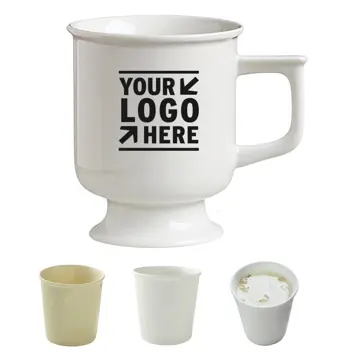 Eco-Friendly Ceramic Mug with Paper Cup Design