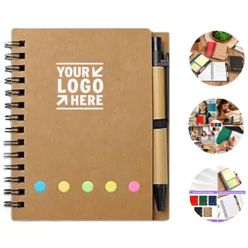 Compact Spiral Notepad with Removable Notes
