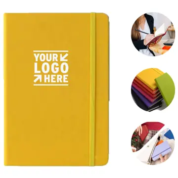 Premium Lined Hardcover Notebook with Elastic Closure