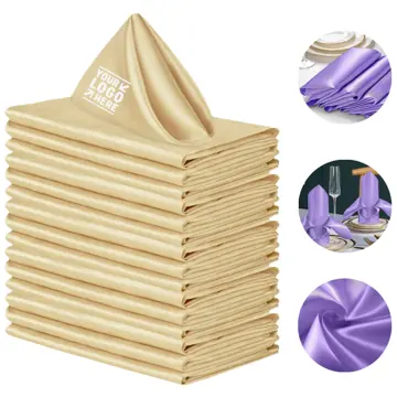 Elegant Satin Square Dinner Napkin