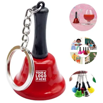Festive Mini Hand Bell Keychain