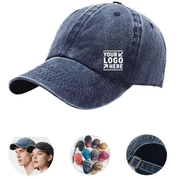 Classic Distressed Cotton Baseball Cap