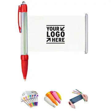 Multicolor Retractable Banner Pen