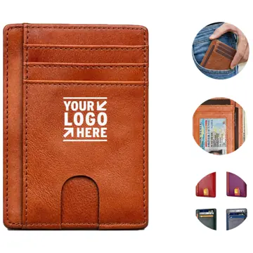 Sleek Compact Front Pocket Leather Wallet