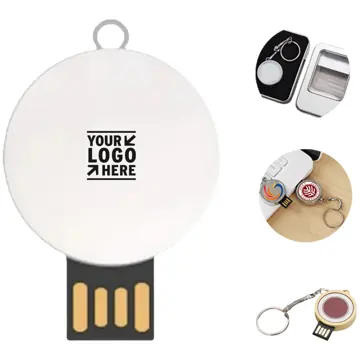 Personalized Badge-Shaped USB Memory Stick