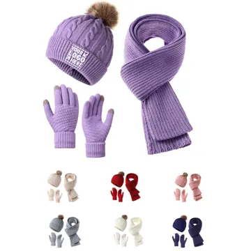 Winter Comfort Set: Hat, Scarf, and Gloves