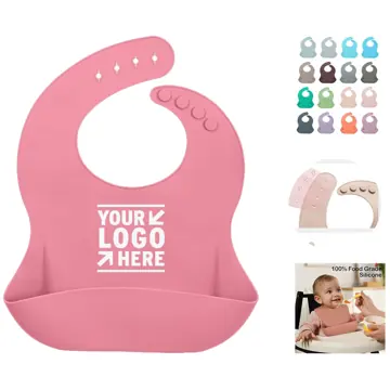 Adorable Water-Resistant Silicone Infant Bib