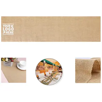 Natural Burlap Table Runner