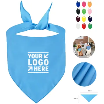 Polyester Pet Triangle Scarf