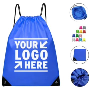 Sporty Water-Resistant Drawstring Backpack