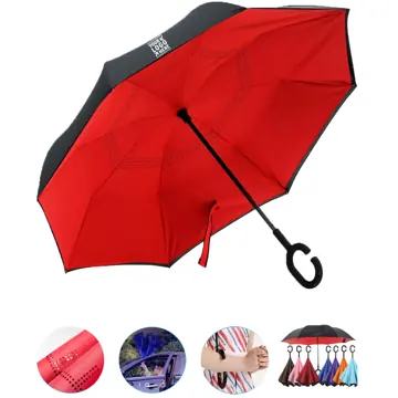Compact Reverse-Folding Rain Umbrella