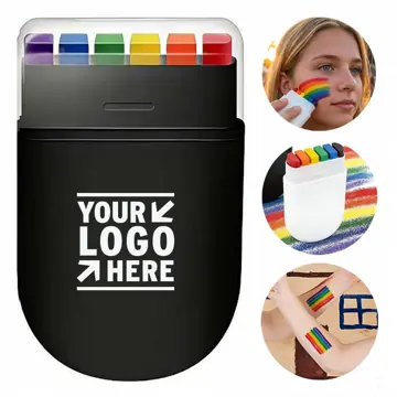 Colorful Fan Brush for Face and Body Art