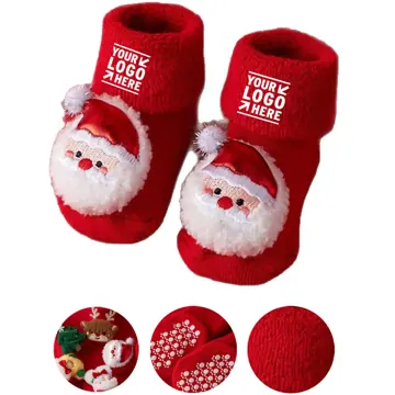 Festive Infant Grip Socks