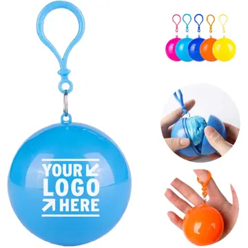 Compact Keychain Emergency Rain Poncho