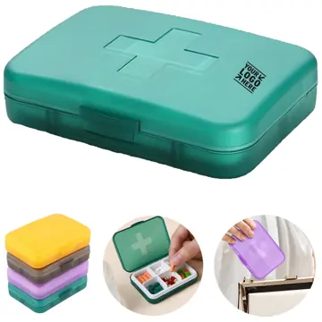 Compact 6-Section Pill Organizer