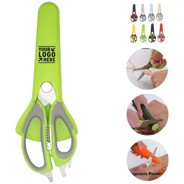 Versatile Kitchen Scissors with Magnetic Holder