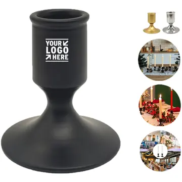 Elegant Matte Metal Candleholder