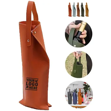 Elegant Leather Wine Carrier