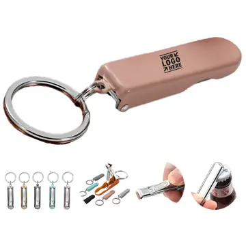 Compact Keychain Nail Groomer