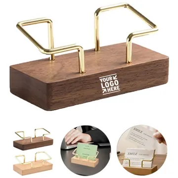 Elegant Wooden Card Display