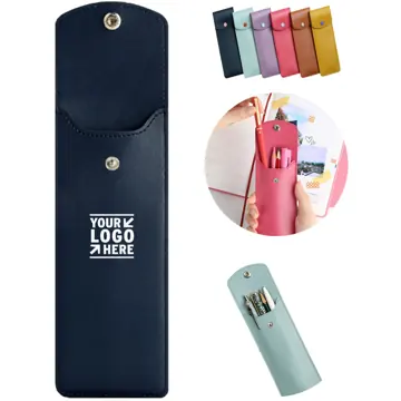 Compact Leather Writing Instrument Holder